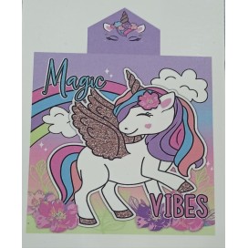Poncho de Playa Infantil - Unicornio Mágico