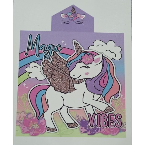 Poncho de Playa Infantil - Unicornio Mágico