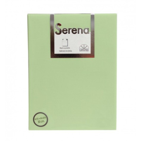 Sábana bajera verde 50% algodón - 50% poliéster