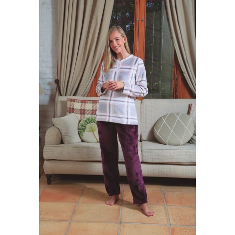 Pijama mujer de coralina Olimpia