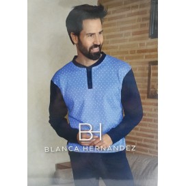 Pijama de Invierno Hombre – Modelo "Walter" (Algodón Invernal)