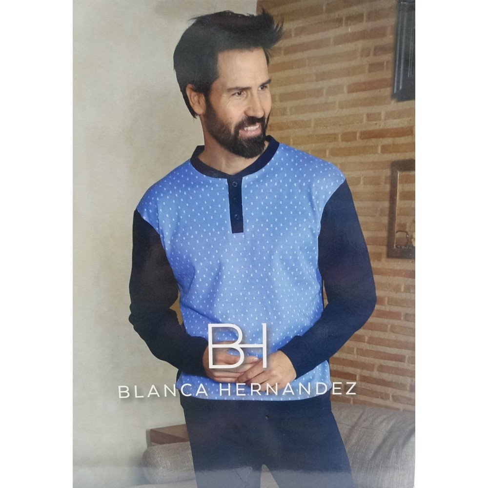 Pijama de Invierno Hombre – Modelo "Walter" (Algodón Invernal)