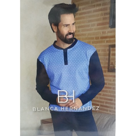 Pijama de Invierno Hombre – Modelo "Walter" (Algodón Invernal)