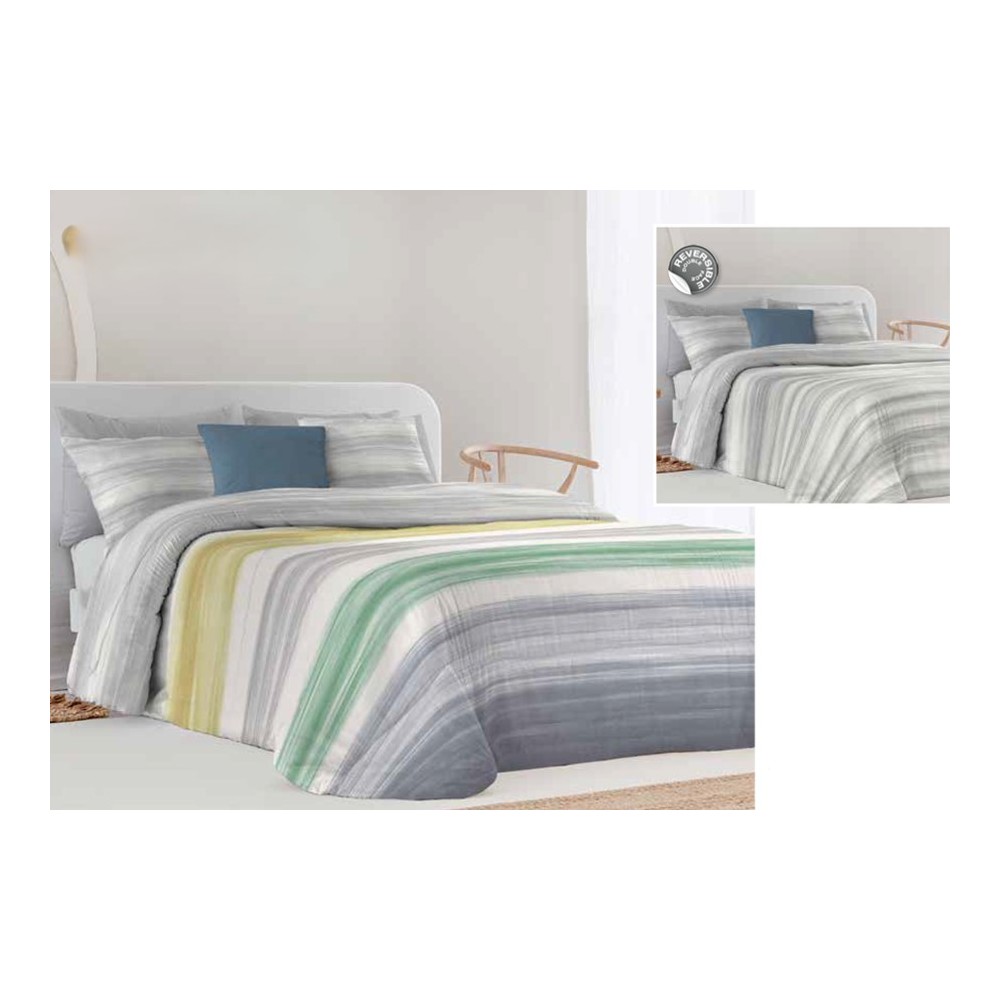 Edredón comforter reversible peter gris