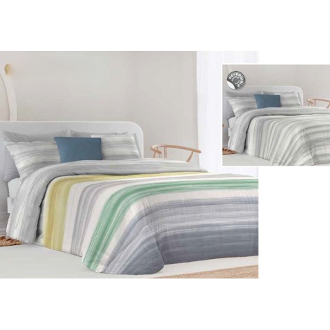Edredón comforter reversible peter gris