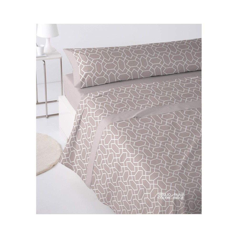 Juego de Sábanas de franela Blair beige – Cama 120 cm