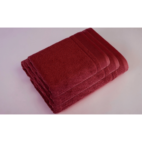 Toallas de Baño Lisas – Color Granate (500 g/m²)