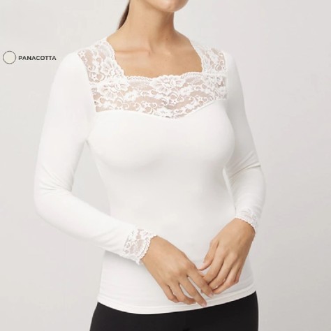 Camiseta térmica ysabel mora panacotta