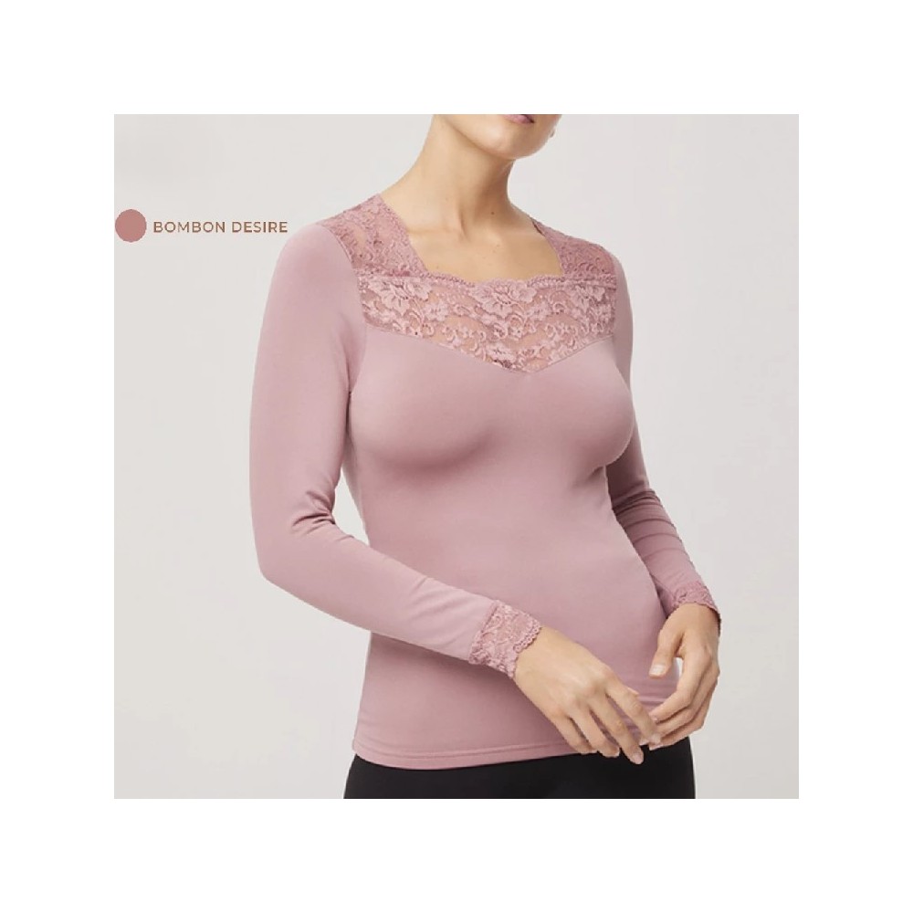 Camiseta térmica ysabel mora bombón desiré