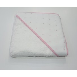 Capa de baño topitos rosa
