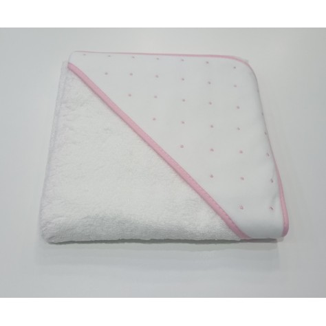 Capa de baño topitos rosa