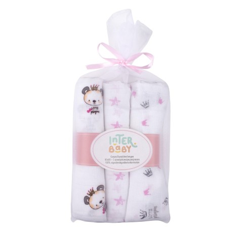 Pack de gasas rosa