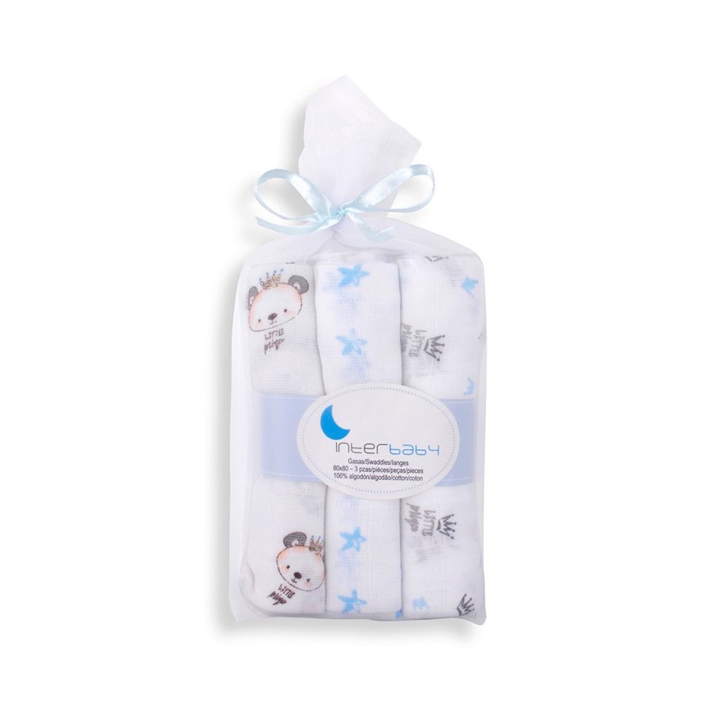 Pack de gasas azul