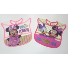Set de dos baberos impermeables minnie
