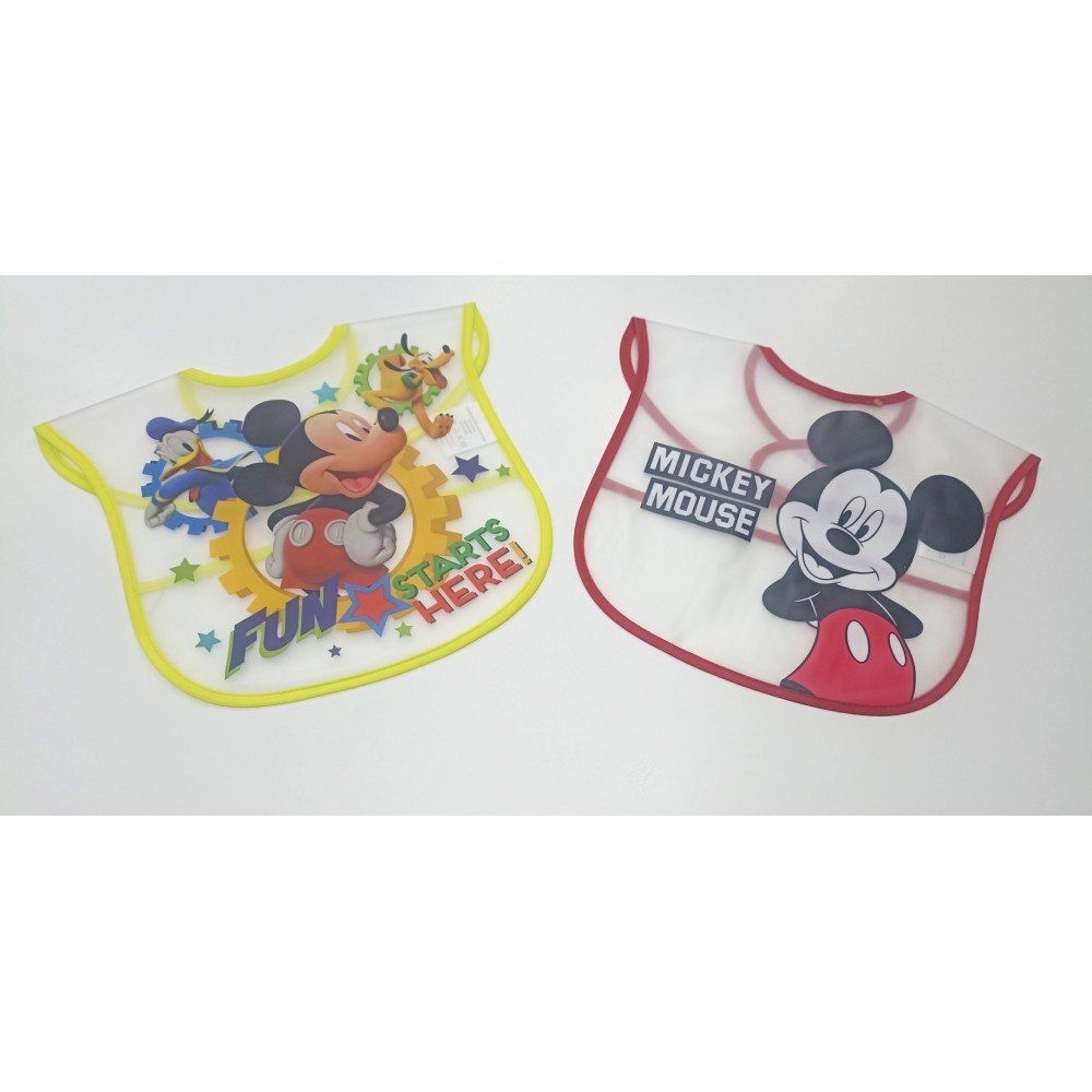 Set de dos baberos impermeables mickey