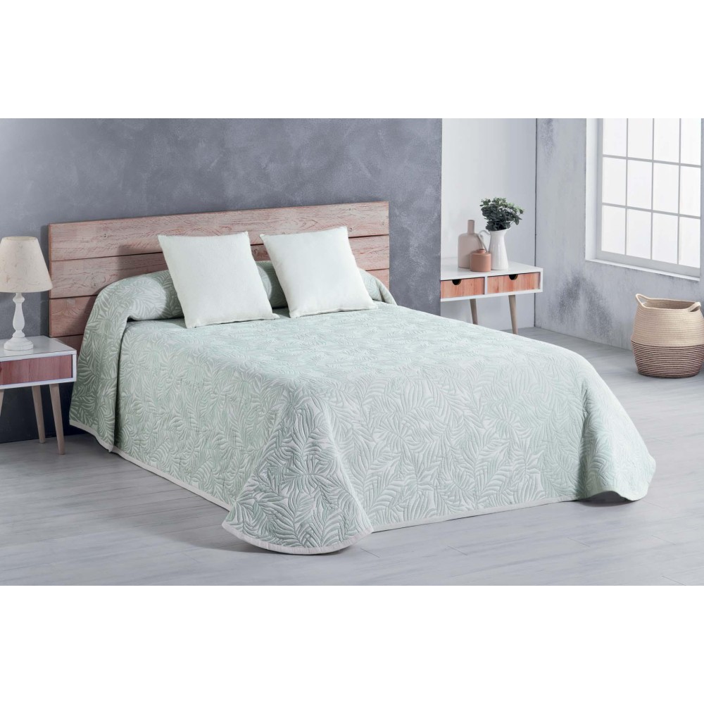 Colcha Jacquard Wanda Aguamarina – Elegancia y frescura para tu dormitorio