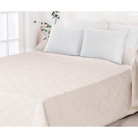 Colcha de Algodón Cuenca Beige – Estilo Clásico y Atemporal