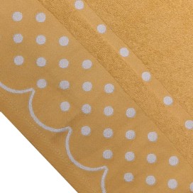 detalle del dibujo bordado de las toallas