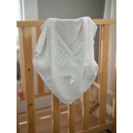 Toquilla de bebé beige con...