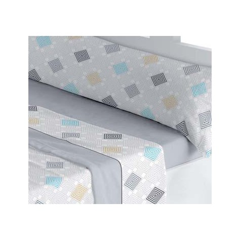 Juego de Sábanas de Pirineo Térmico “Vega Gris” (cama 160) – Elegancia, Calidez y Suavidad Acogedora