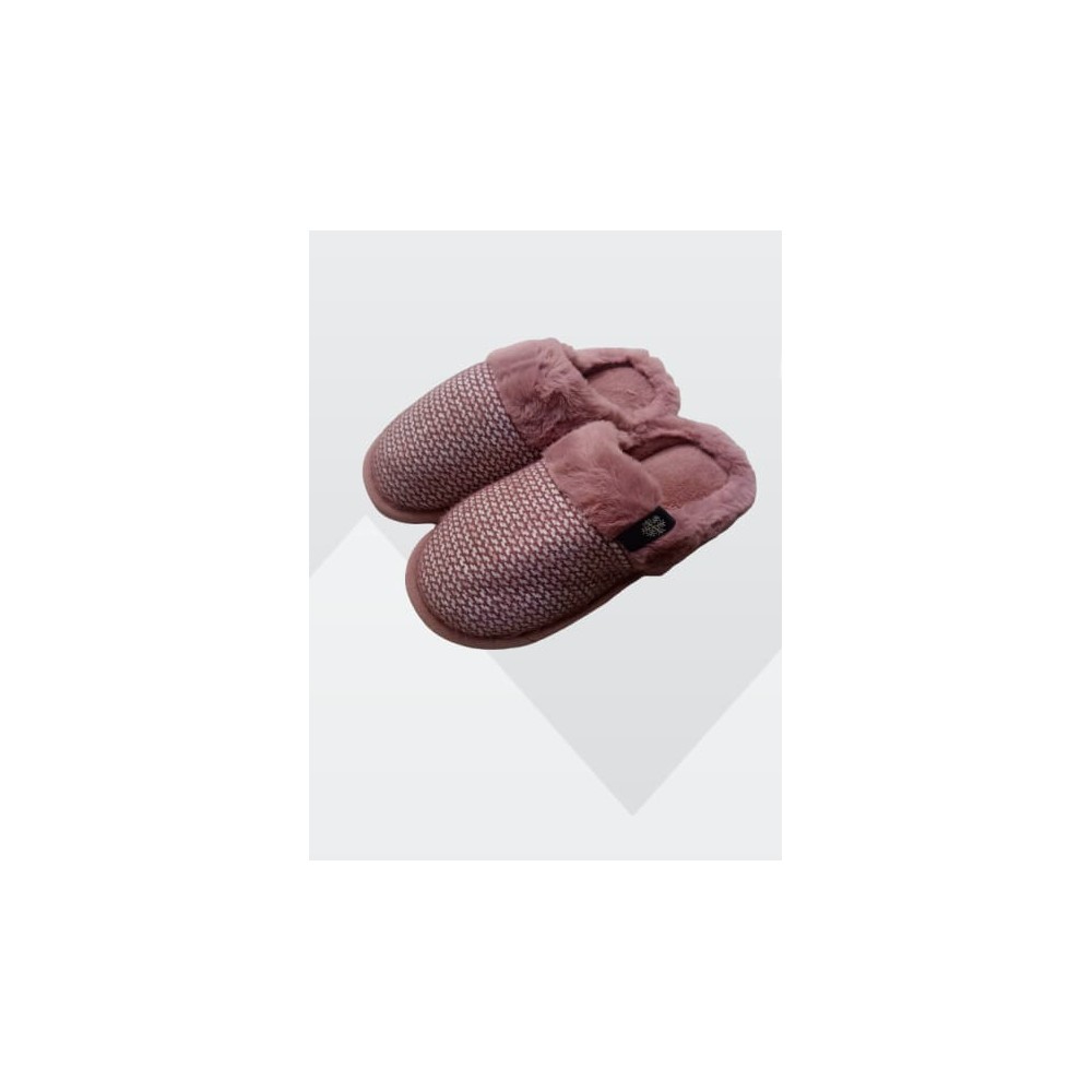 Zapatillas de Casa para Mujer en Rosa – Suaves, Calentitas y con Tejido de Punto