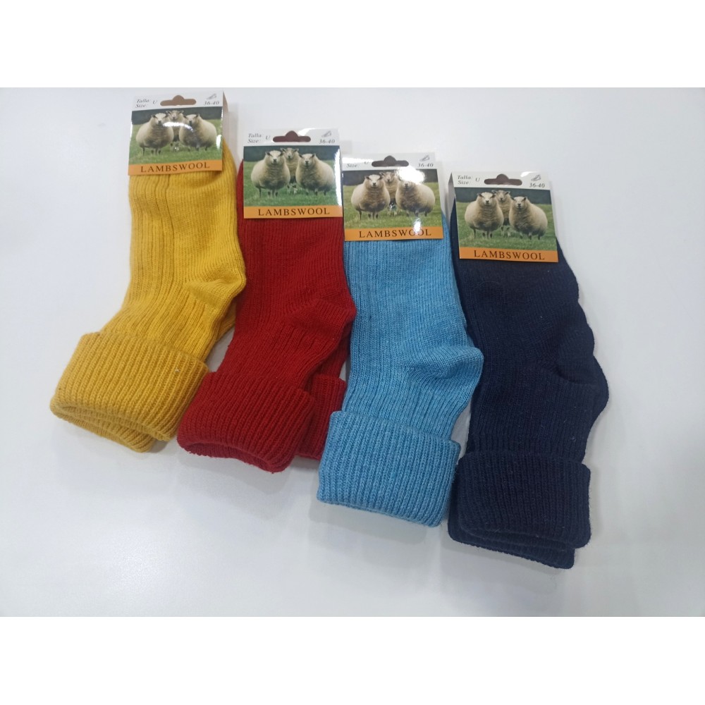 Pack de 2 Calcetines de Lana lisos – Máxima Calidez Térmica