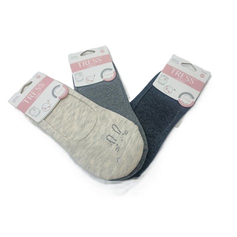 Pack de 3 Calcetines Pinkies de mujer  – Algodón Confort con Diseño de Gatito