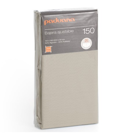 Sábana Bajera Beige Paduana – Algodón y Poliéster