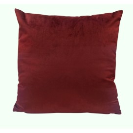 Cojín de Terciopelo Burdeos 45x45 cm | Suavidad y Elegancia para tu Hogar