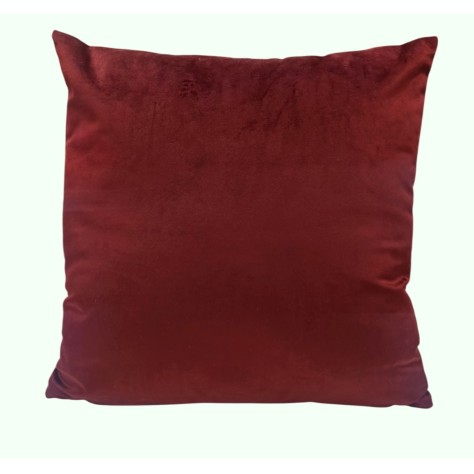 Cojín de Terciopelo Burdeos 45x45 cm | Suavidad y Elegancia para tu Hogar
