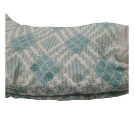 Calcetines Térmicos Antideslizantes con Diseño de Rombos – Verde Menta (Talla 35-40)