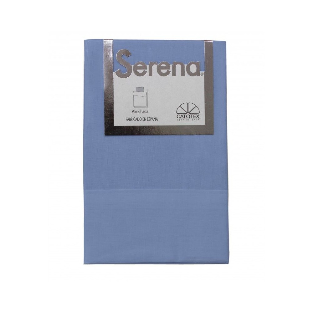 Funda de almohada azul zafiro 50% algodón - 50% poliéster catotex
