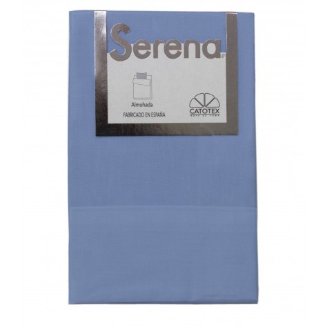 Funda de almohada azul zafiro 50% algodón - 50% poliéster catotex