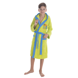 Albornoz Infantil Surf – 100% Algodón de Rizo en Lima y Azul