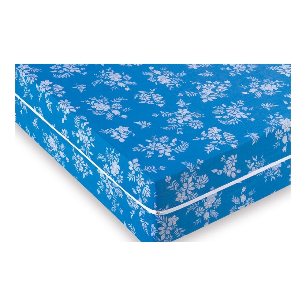 Funda de Colchón Floral Azul – Elegancia y Tacto Seda