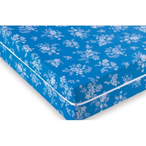 Funda de Colchón Floral Azul – Elegancia y Tacto Seda