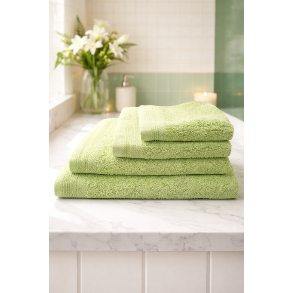 Toalla de Baño 100% Algodón Fiotex – Color Lima (500 g/m²)