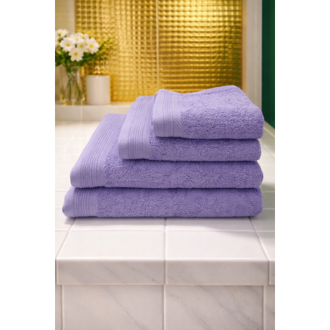 Toalla de Baño 100% Algodón Fiotex – Color Violeta (500 g/m²)