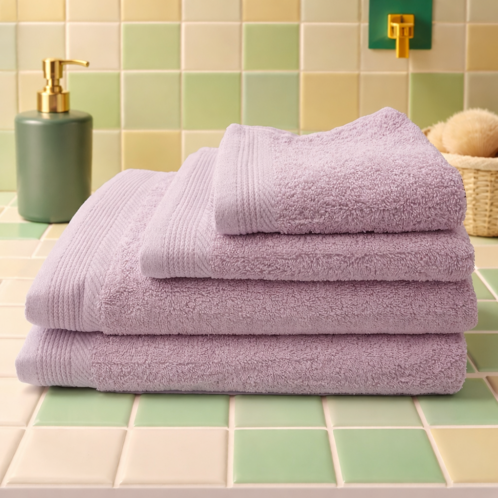 Toalla de Baño 100% Algodón Fiotex – Color Rosa (500 g/m²)
