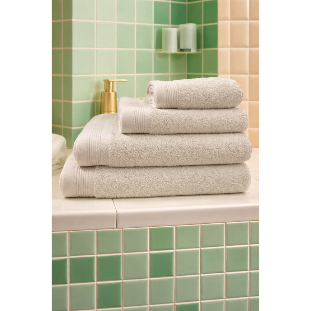 Toalla de Baño 100% Algodón Fiotex – Color Lino (500 g/m²)