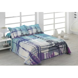 Colcha Bouti Eiffel azul- Estilo Parisino y Confort Moderno en tonos azules