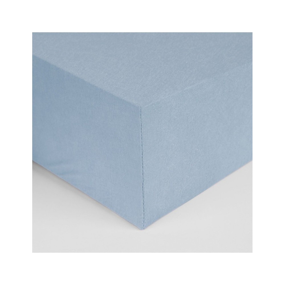 Sábana Bajera Azul Don Algodón – 100% Algodón, 180 Hilos