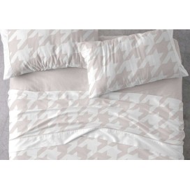 juego de sabanas burrito blanco 100% algodon color cuarzo