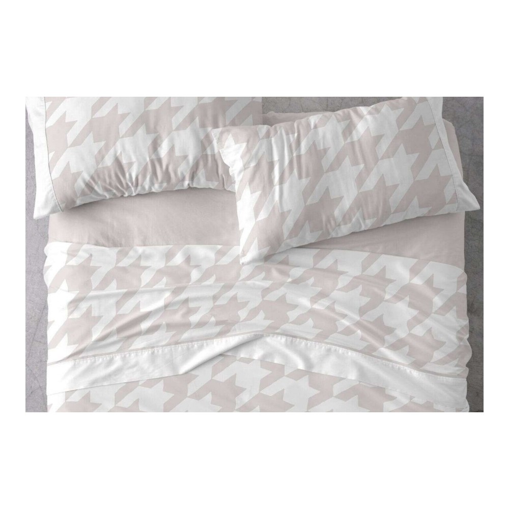 juego de sabanas burrito blanco 100% algodon color cuarzo