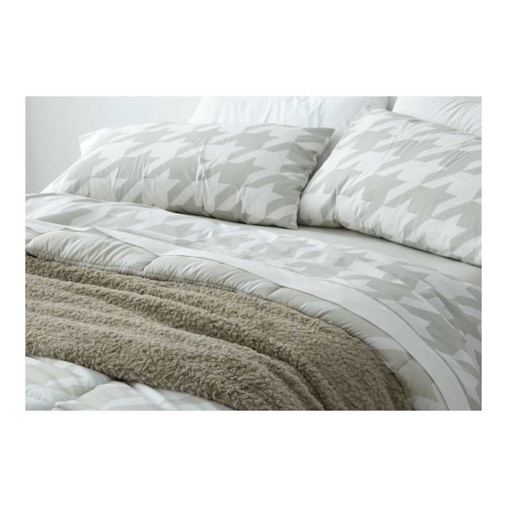 juego de sabanas burrito blanco 100% algodon color caqui
