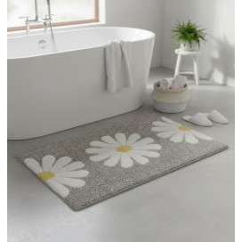 Alfombra de baño con Diseño de Margaritas (40x60 cm)