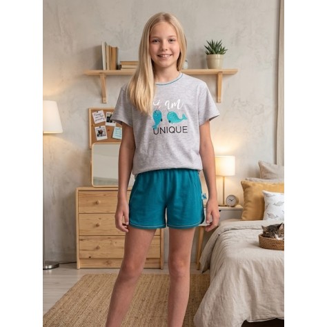 Pijama de Verano para Niña  "Unique" - 100% Algodón