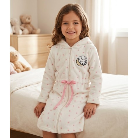 Bata infantil coralina star crudo