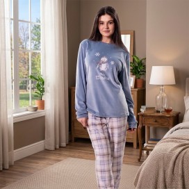 Pijama de Invierno para Niña "Hello Winter" – Suavidad y Confort Térmico