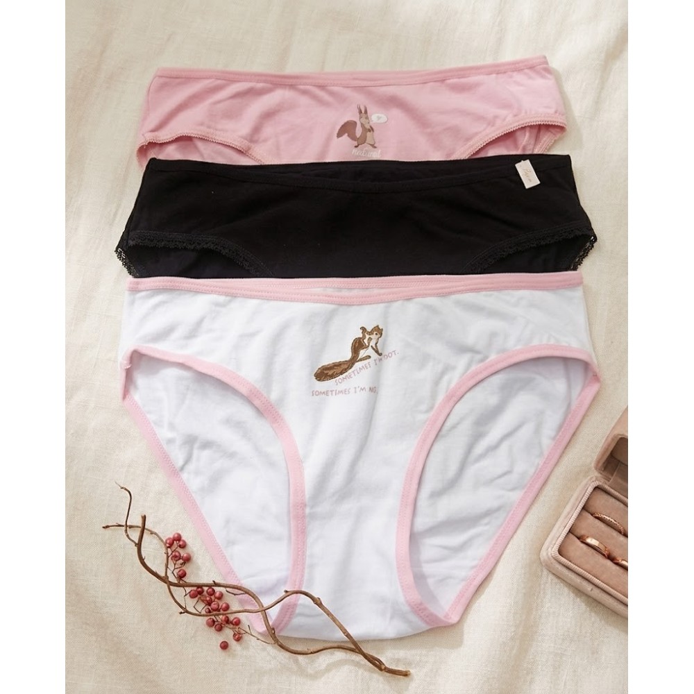 Pack de 3 Braguitas de Algodón con Estampado Divertido | Comodidad y Estilo